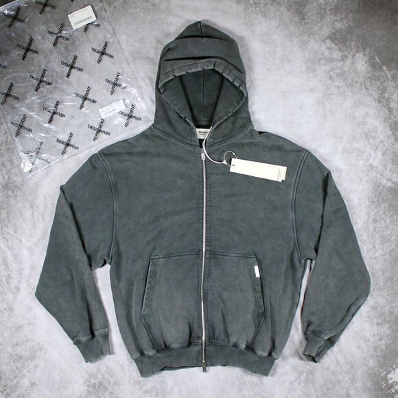 Represent Blank Zip Hoodie • Vintage Grey • Small - Picture 1 of 11